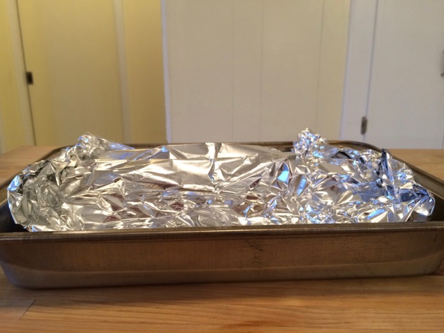 Shelf sheet rap the baking against the oven